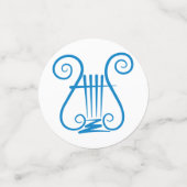 Blue Lyre Confetti (Kleine voorkant)