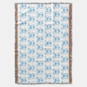 Blue Lyre Deken (Voorkant Verticaal)