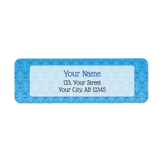 Blue Lyre Etiket (Voorkant)