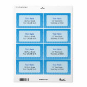 Blue Lyre Etiket (Full Sheet)