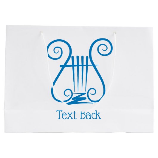 Blue Lyre Groot Cadeauzakje (Achterkant)