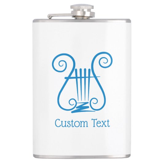 Blue Lyre Heupfles (Voorkant)