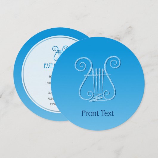 Blue Lyre Kaart (Voorkant / Achterkant)