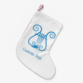 Blue Lyre Kleine Kerstsok (Voorkant (Hangend))
