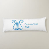 Blue Lyre Lichaamskussen (Achterkant)