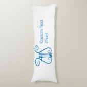 Blue Lyre Lichaamskussen (Voorkant Verticaal)