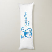 Blue Lyre Lichaamskussen (Achterkant (Verticaal))