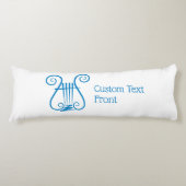 Blue Lyre Lichaamskussen (Voorkant)