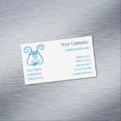 Blue Lyre Magnetisch Visitekaartje (Voorbeeld)