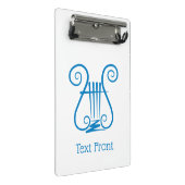 Blue Lyre Mini Klembord (Schuin)