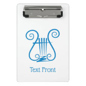 Blue Lyre Mini Klembord (Voorkant)