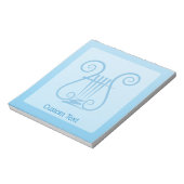 Blue Lyre Notitieblok (Linkerzijde)