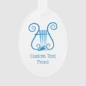 Blue Lyre Ornament (voorkant)