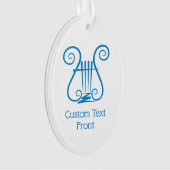 Blue Lyre Ornament (voorkant)
