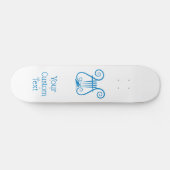 Blue Lyre Persoonlijk Skateboard (Horizontaal)