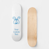 Blue Lyre Persoonlijk Skateboard (Voorkant)