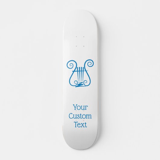 Blue Lyre Persoonlijk Skateboard (Voorkant)
