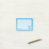 Blue Lyre Post-it® Notes (Op bureau)