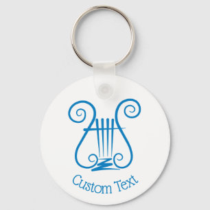 Blue Lyre Sleutelhanger