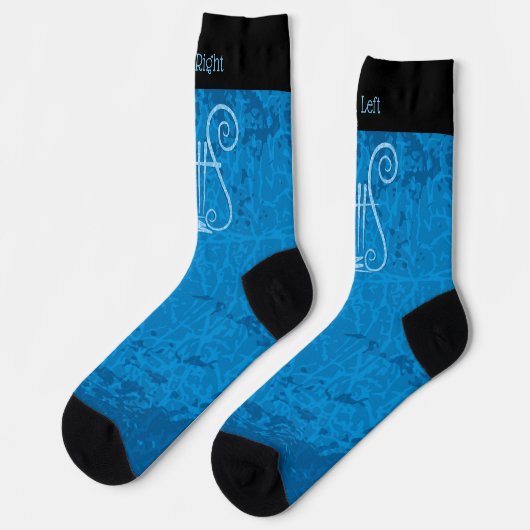 Blue Lyre Socks Sokken (Links)