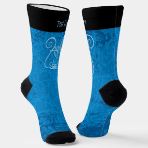 Blue Lyre Socks Sokken