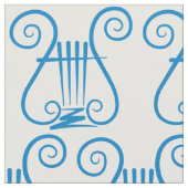 Blue Lyre Stof (Close Up)