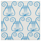 Blue Lyre Stof (Swatch)