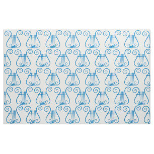 Blue Lyre Stof