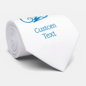 Blue Lyre Stropdas (Opgerold)