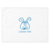Blue Lyre Tafelkleed (Voorkant (Horizontaal))