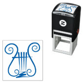 Blue Lyre Zelfinktende Stempel (In situ)