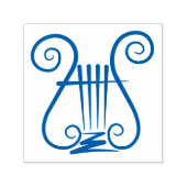 Blue Lyre Zelfinktende Stempel (Design)
