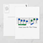 Blue Lyrics Briefkaart (Voorkant / Achterkant)