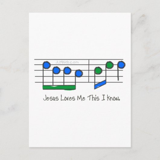 Blue Lyrics Briefkaart (Voorkant)