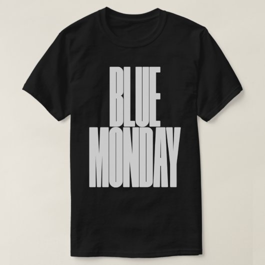 BLUE MAANDAG T-SHIRT (Design voorkant)