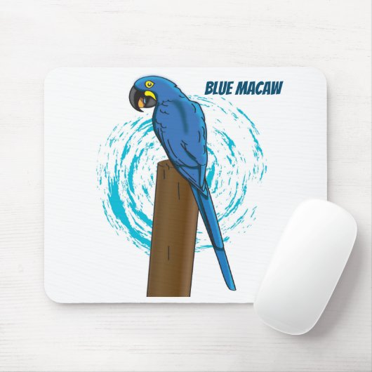 Blue Macaw Muismat (Met muis)