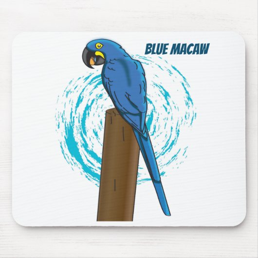 Blue Macaw Muismat (Voorkant)
