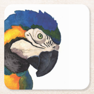 Blue Macaw-Onderzetter Kartonnen Onderzetters