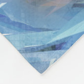 Blue Macaw Parrot Fleece Deken (Hoek)