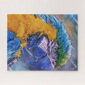 Blue Macaw Parrot Legpuzzel (Horizontaal)