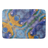 Blue Macaw Playful Parrot Artsy Badmat (Voorkant)