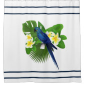 Blue Macaw Shower Curtain Douchegordijn (Voorkant)