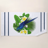 Blue Macaw Shower Curtain Strandlaken (Voorkant)