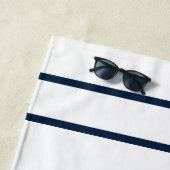 Blue Macaw Shower Curtain Strandlaken (In situ)