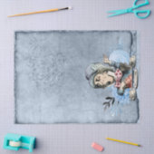 Blue Mad Hatter Alice in Wonderland ontkoppeling Tissuepapier (Craft)