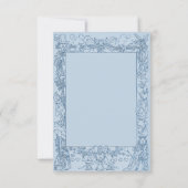 Blue Mad Hatter's Wonderland Tea Party Dank je Bedankkaart (Achterkant)