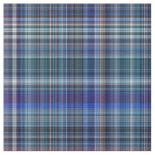 Blue Madras Pset Stripes Print Pattern Stof