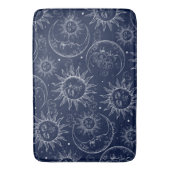 Blue Magic  Celestial Sun Moon Stars Badmat (Voorkant Verticaal)