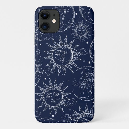 Blue Magic Celestial Sun Moon Stars Case-Mate iPhone Case (Achterkant)
