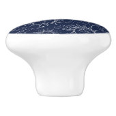 Blue Magic  Celestial Sun Moon Stars Keramische Knop (Zijkant)